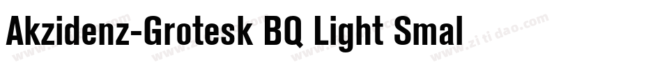 Akzidenz-Grotesk BQ Light Small字体转换